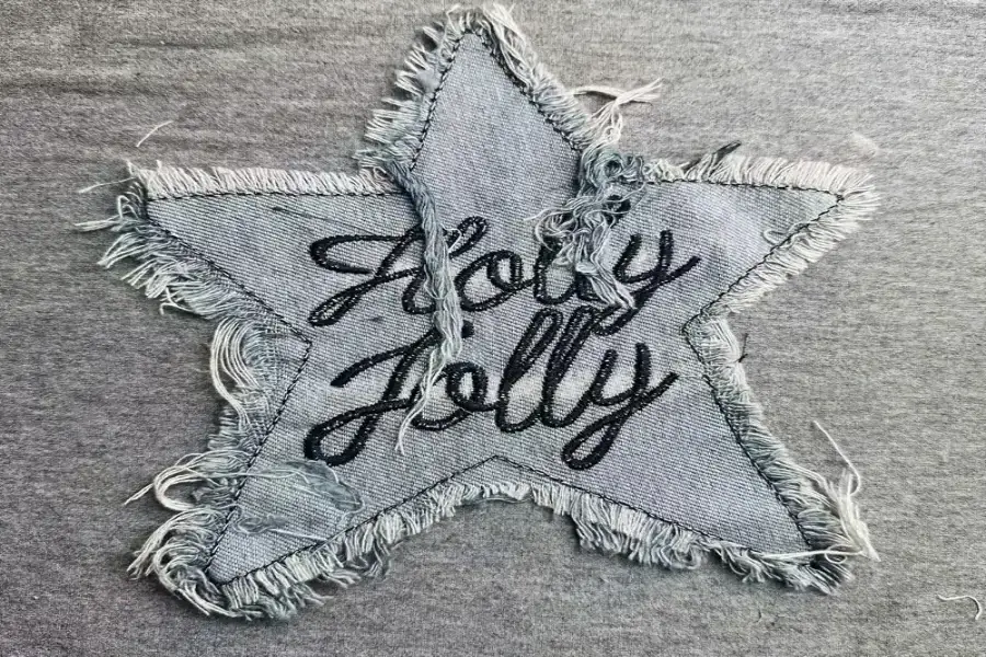 Embroidered Patch Edges Fray